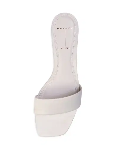 Black Suede Studio Women's Avery 35MM Satin Sandals - White Satin - Size 7 | Thumbnail 4 Black Suede Studio Women's Avery 35MM Satin Sandals - White Satin - Size 7 | Thumbnail 4