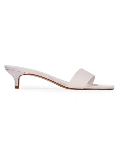 Black Suede Studio Women's Avery 35MM Satin Sandals - White Satin - Size 7 | Thumbnail 1 Black Suede Studio Women's Avery 35MM Satin Sandals - White Satin - Size 7 | Thumbnail 1
