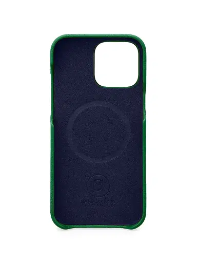 Maison de Sabre Leather Phone Case (iPhone 16 Pro Max) - Emerald Green | Thumbnail 2 Maison de Sabre Leather Phone Case (iPhone 16 Pro Max) - Emerald Green | Thumbnail 2