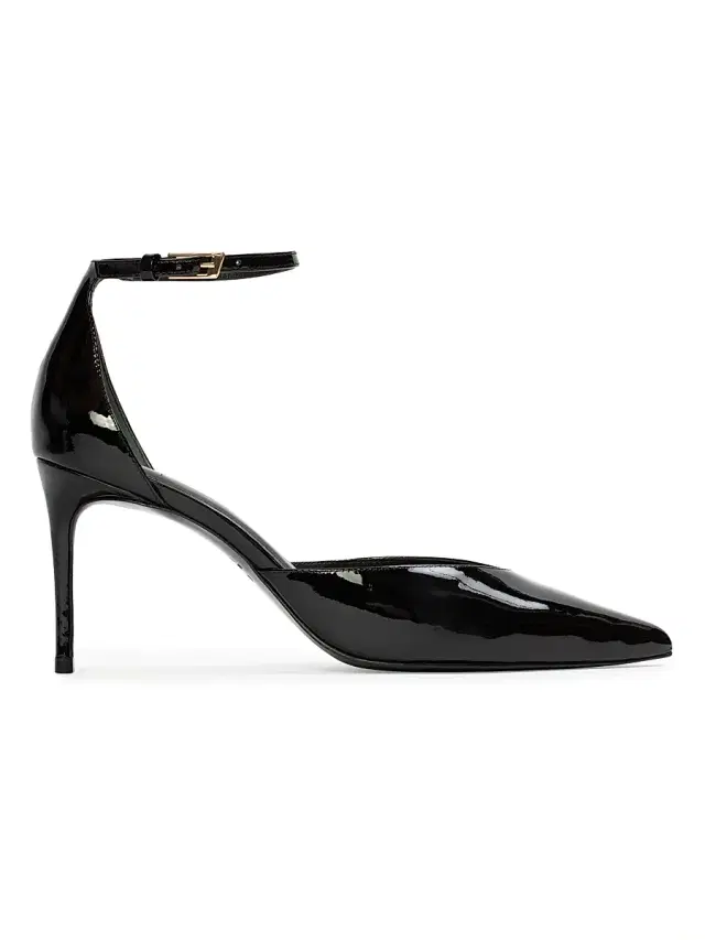 Black Suede Studio Women's Darcie 80MM Patent Pumps - Black Patent