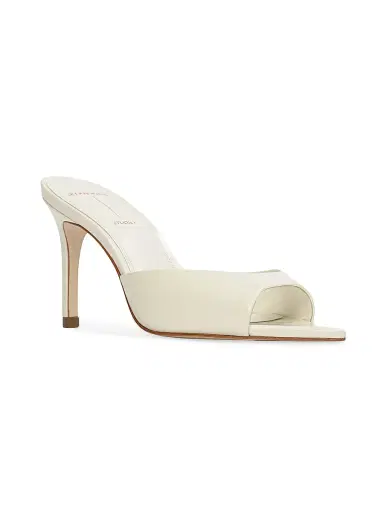 Black Suede Studio Women's Brea 80MM Patent Leather Mules - Coconut - Size 12 | Thumbnail 2