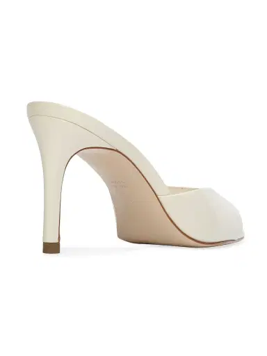 Black Suede Studio Women's Brea 80MM Patent Leather Mules - Coconut - Size 12 | Thumbnail 3