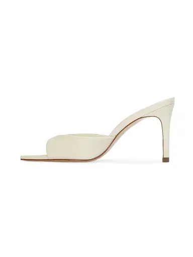 Black Suede Studio Women's Brea 80MM Patent Leather Mules - Coconut - Size 12 | Thumbnail 4