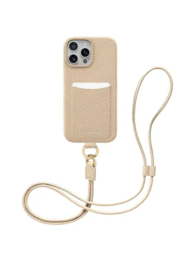 Maison de Sabre Sling Phone Case (iPhone 16 Pro Max) - Saharan Beige