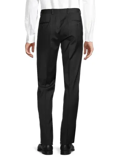 Saks Fifth Avenue Men's COLLECTION Oslo Basic Wool Pants - Black - Size 44 | Thumbnail 5