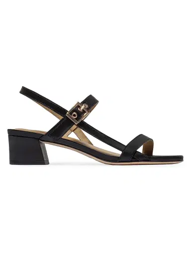 Bernardo Women's Jinji Low Heel Sandals - Black | Thumbnail 1