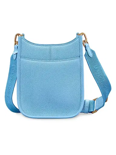 MAISON de SABRÉ Women's Mini Leather Saddle Bag - Sky Blue | Thumbnail 7