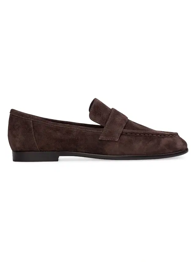 Women's Arrow Suede Loafers - Hot Fudge Suede