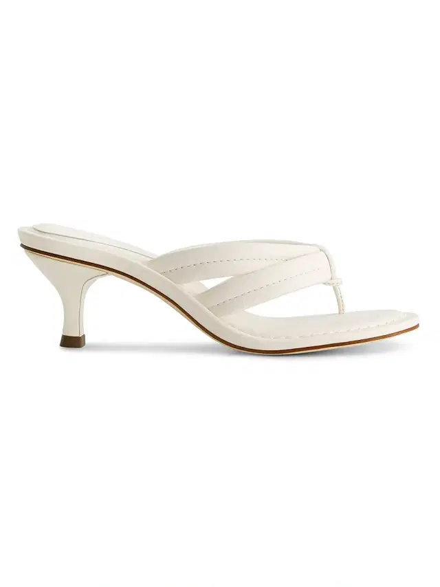 Bernardo 1946 Women's Miami 55MM Kitten Heel Sandals - Off White