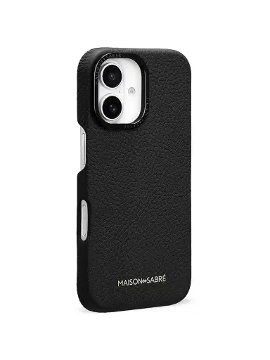 MAISON de SABRÉ Leather Phone Case (iPhone 16) - Black Caviar | Thumbnail 3