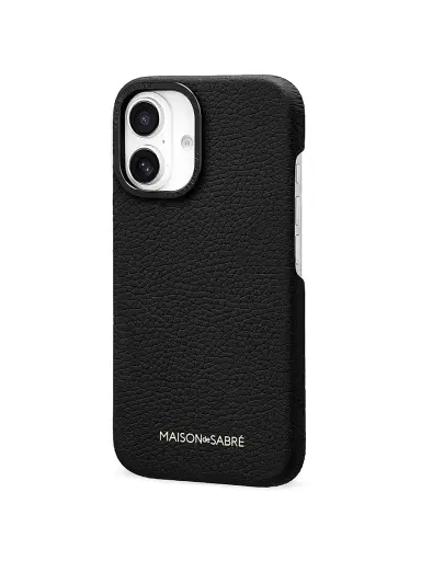 MAISON de SABRÉ Leather Phone Case (iPhone 16) - Black Caviar | Thumbnail 4