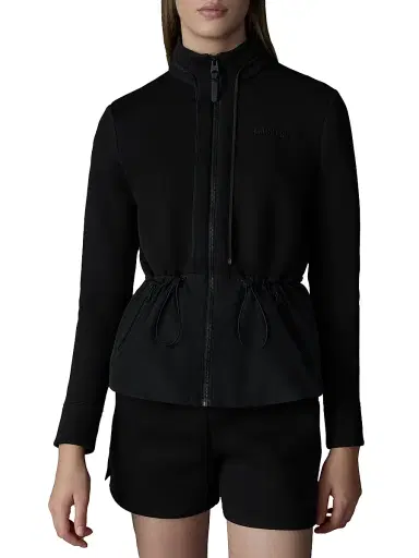 Mackage Women's Priscilla Mixed-Media Jacket - Black - Size XL | Thumbnail 3 Mackage Women's Priscilla Mixed-Media Jacket - Black - Size XL | Thumbnail 3