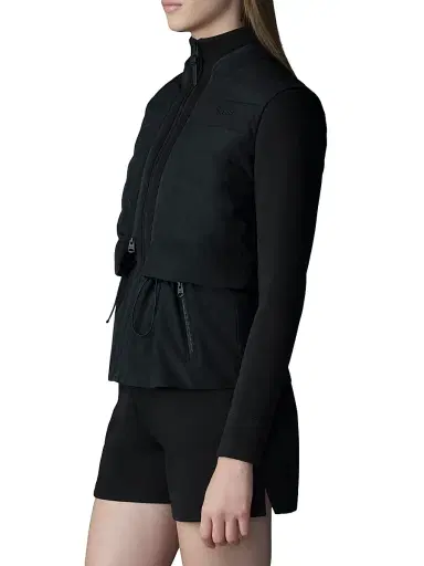 Mackage Women's Priscilla Mixed-Media Jacket - Black - Size XL | Thumbnail 4 Mackage Women's Priscilla Mixed-Media Jacket - Black - Size XL | Thumbnail 4