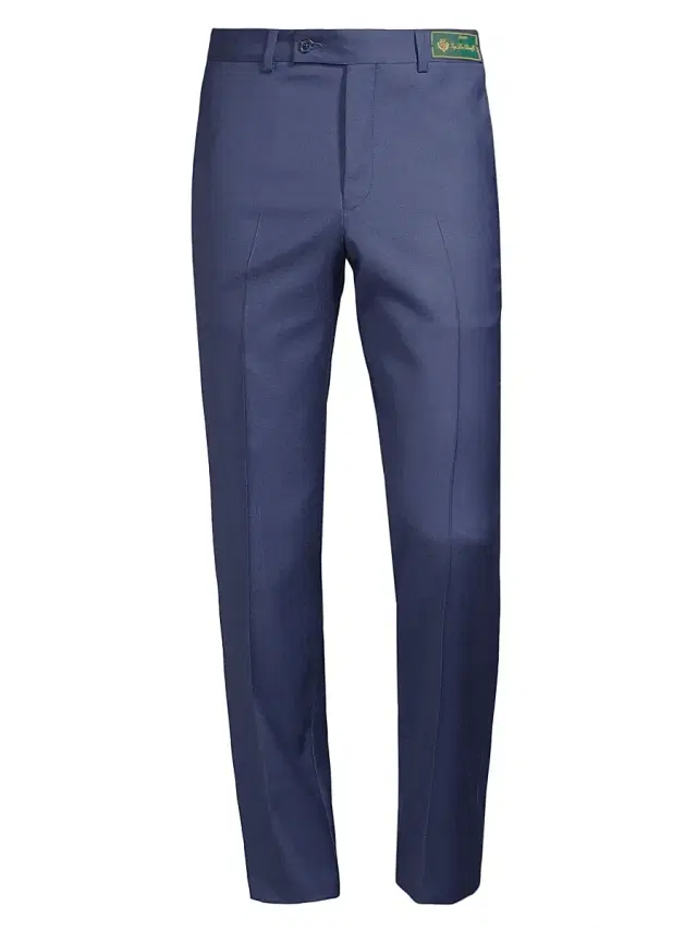 Saks Fifth Avenue Men's COLLECTION Wool Basic Pants - Blue