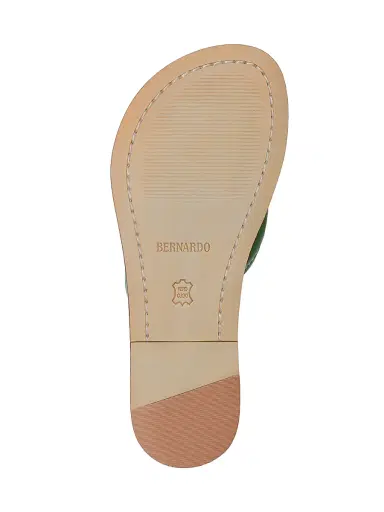 Bernardo Women's Miami Leather Thong Sandals - Kelly Green | Thumbnail 4