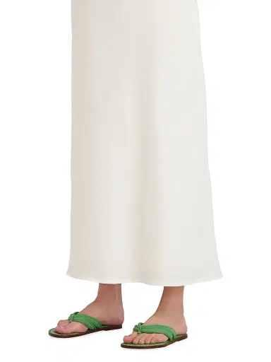 Bernardo Women's Miami Leather Thong Sandals - Kelly Green | Thumbnail 6