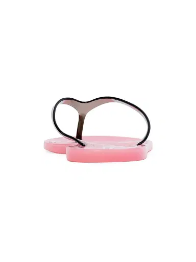Black Suede Studio Women's Crystal PVC Flip Flops - Bubblegum Black Pvc | Thumbnail 4 Black Suede Studio Women's Crystal PVC Flip Flops - Bubblegum Black Pvc | Thumbnail 4