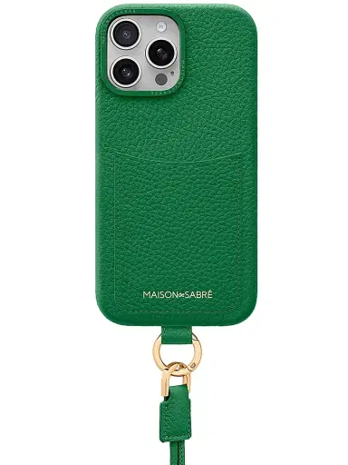 Maison de Sabre Sling Phone Case (iPhone 16 Pro) - Emerald Green | Thumbnail 2