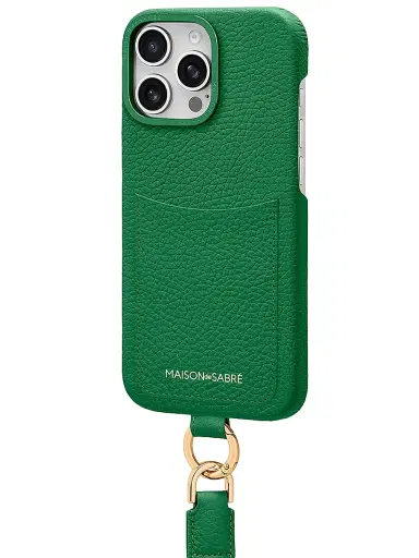 Maison de Sabre Sling Phone Case (iPhone 16 Pro) - Emerald Green | Thumbnail 4