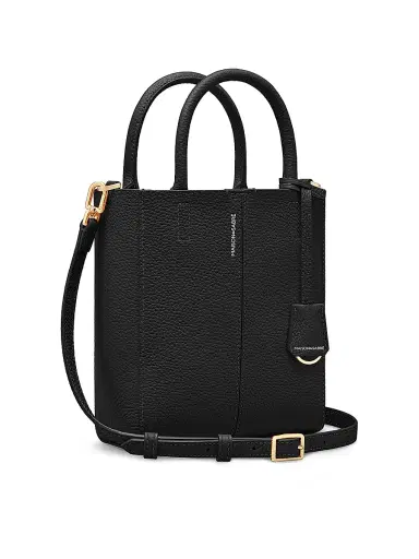 MAISON de SABRÉ Women's Mini Leather Soft Tote Bag - Rouge Noir | Thumbnail 3