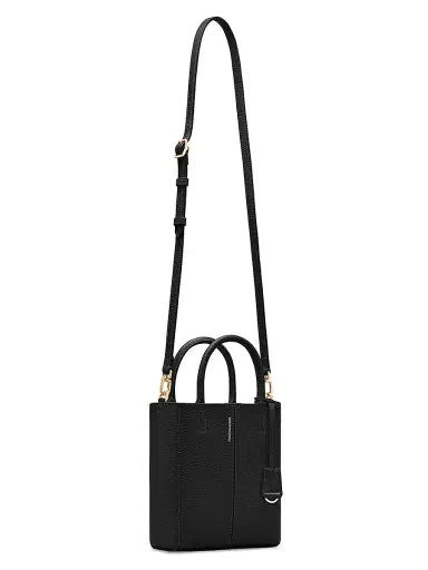 MAISON de SABRÉ Women's Mini Leather Soft Tote Bag - Rouge Noir | Thumbnail 6