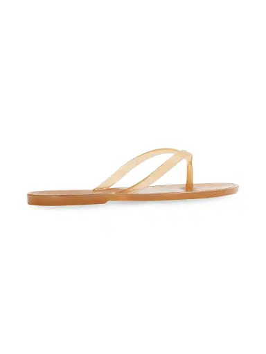 Black Suede Studio Women's Crystal PVC Flip Flops - Terracotta Pvc - Size 11 | Thumbnail 3