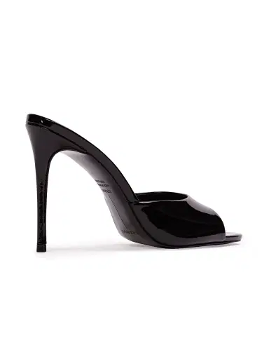Black Suede Studio Women's Jazz 100MM Patent Mules - Black Patent Leather - Size 11 | Thumbnail 3 Black Suede Studio Women's Jazz 100MM Patent Mules - Black Patent Leather - Size 11 | Thumbnail 3