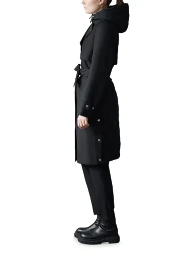 Mackage Women's Siobhan Technical Trench Coat - Black - Size XL | Thumbnail 4 Mackage Women's Siobhan Technical Trench Coat - Black - Size XL | Thumbnail 4