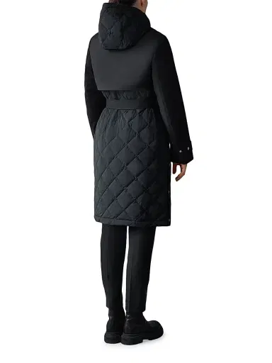 Mackage Women's Siobhan Technical Trench Coat - Black - Size XL | Thumbnail 5 Mackage Women's Siobhan Technical Trench Coat - Black - Size XL | Thumbnail 5