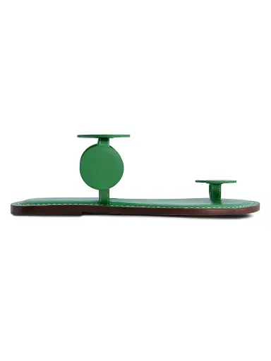 Bernardo Women's New Moon Toe Ring Sandals - Kelly Green | Thumbnail 1