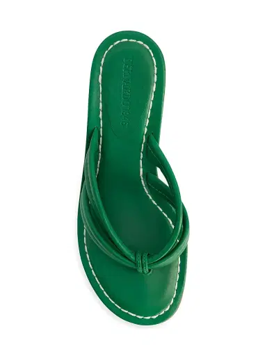 Bernardo 1946 Women's Miami 55MM Kitten Heel Sandals - Green | Thumbnail 3