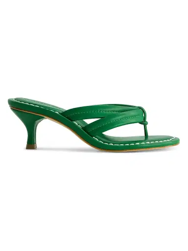Bernardo 1946 Women's Miami 55MM Kitten Heel Sandals - Green | Thumbnail 1