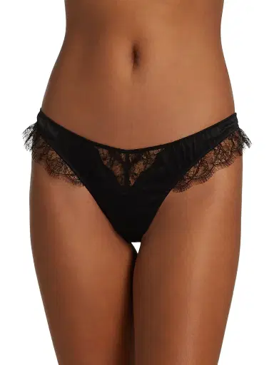 Kiki de Montparnasse Women's Lace Inset Thong - Black - Size Large | Thumbnail 3 Kiki de Montparnasse Women's Lace Inset Thong - Black - Size Large | Thumbnail 3