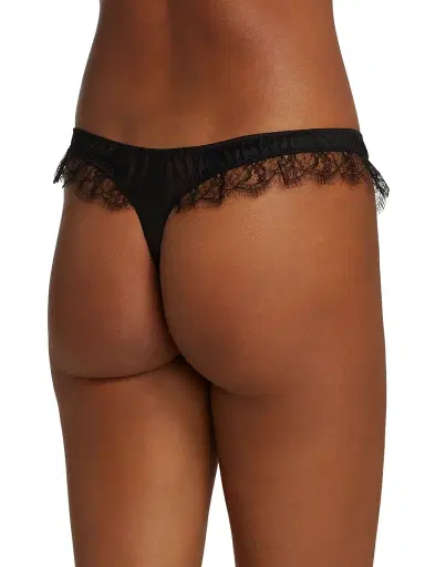 Kiki de Montparnasse Women's Lace Inset Thong - Black - Size Large | Thumbnail 4 Kiki de Montparnasse Women's Lace Inset Thong - Black - Size Large | Thumbnail 4