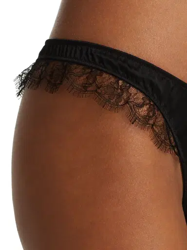 Kiki de Montparnasse Women's Lace Inset Thong - Black - Size Large | Thumbnail 5 Kiki de Montparnasse Women's Lace Inset Thong - Black - Size Large | Thumbnail 5