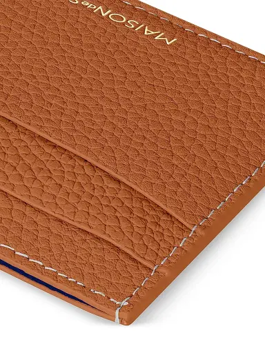 MAISON de SABRÉ Women's Leather Card Holder - Pecan Brown | Thumbnail 6 MAISON de SABRÉ Women's Leather Card Holder - Pecan Brown | Thumbnail 6