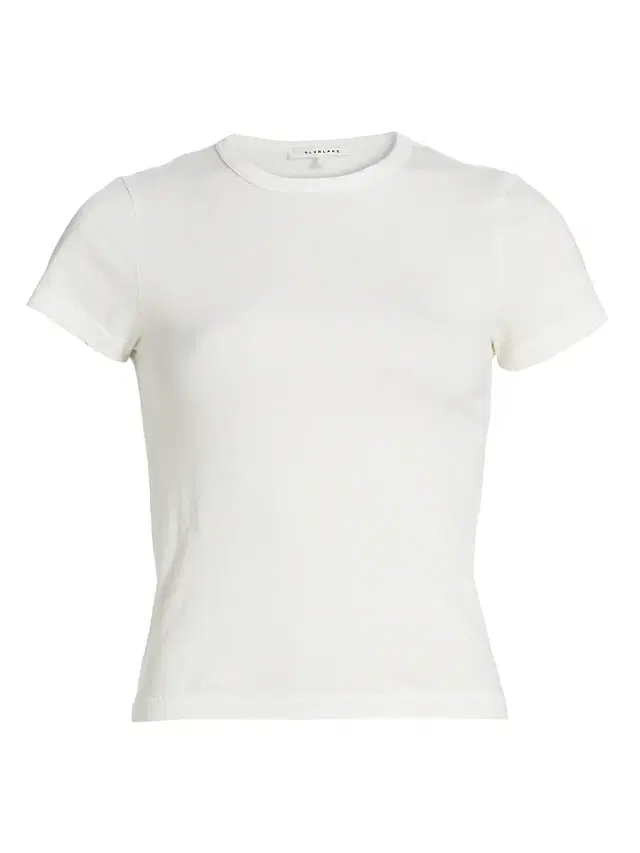 SLVRLAKE Women's Cotton Baby T-Shirt - Natural White