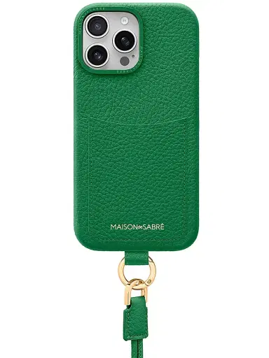 MAISON de SABRÉ Sling Phone Case (iPhone 16 Pro Max) - Emerald Green | Thumbnail 1