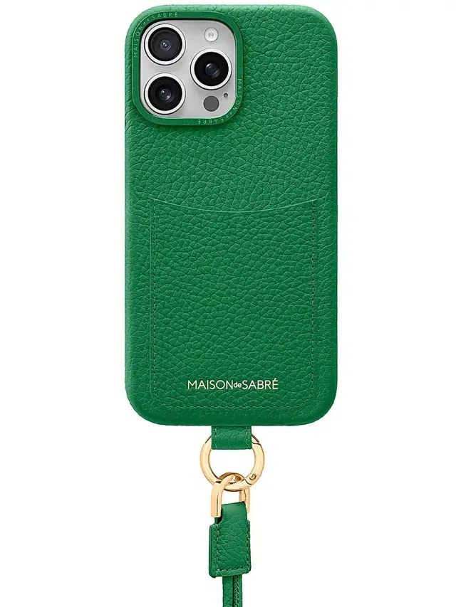 Sling Phone Case (iPhone 16 Pro Max) - Emerald Green