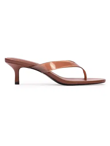 Black Suede Studio Women's KG 50MM PVC Thong Sandals | Thumbnail 1 Black Suede Studio Women's KG 50MM PVC Thong Sandals | Thumbnail 1