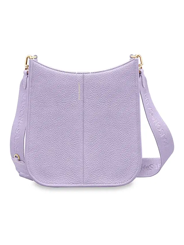 Maison de Sabre Women's Leather Saddle Bag - Lavender Purple