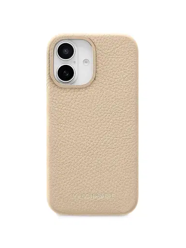 MAISON de SABRÉ Leather Phone Case (iPhone 16) - Saharan Beige | Thumbnail 1