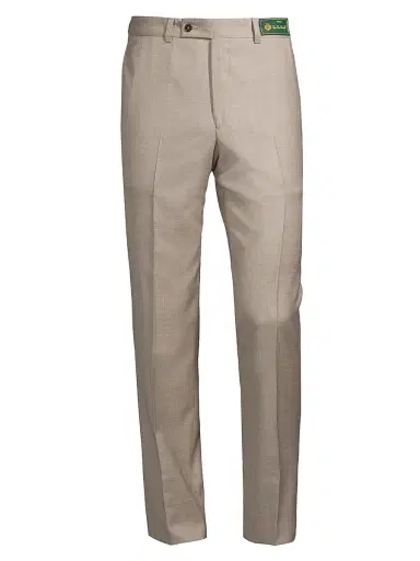 Saks Fifth Avenue Men's COLLECTION Wool Basic Pants - Light Brown | Thumbnail 1