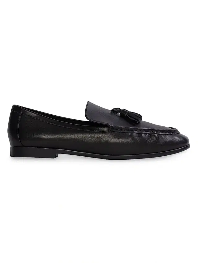Women's Finn Leather Loafers - Black Leather