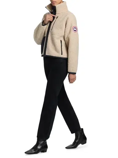 Canada Goose Women's Simcoe Fleece Jacket - Light Tan Clair - Size XXS | Thumbnail 2 Canada Goose Women's Simcoe Fleece Jacket - Light Tan Clair - Size XXS | Thumbnail 2