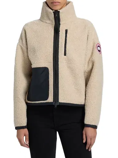Canada Goose Women's Simcoe Fleece Jacket - Light Tan Clair - Size XXS | Thumbnail 3 Canada Goose Women's Simcoe Fleece Jacket - Light Tan Clair - Size XXS | Thumbnail 3
