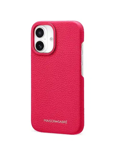 MAISON de SABRÉ Leather Phone Case (iPhone 16) - Shibuya Fuchsia | Thumbnail 4