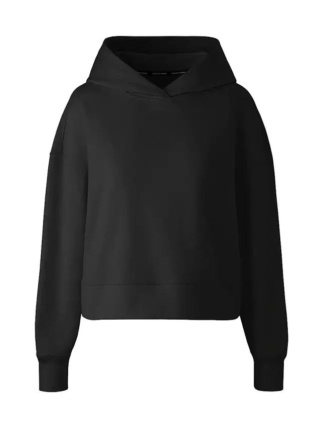 Canada Goose Women's Muskoka Embroidered Logo Hoodie - Black