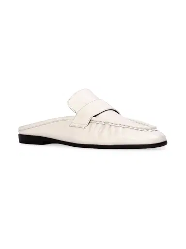 Black Suede Studio Women's Gabby Backless Leather Loafers - Coconut Leather - Size 10 | Thumbnail 2 Black Suede Studio Women's Gabby Backless Leather Loafers - Coconut Leather - Size 10 | Thumbnail 2