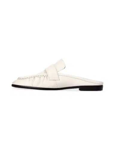 Black Suede Studio Women's Gabby Backless Leather Loafers - Coconut Leather - Size 10 | Thumbnail 4 Black Suede Studio Women's Gabby Backless Leather Loafers - Coconut Leather - Size 10 | Thumbnail 4
